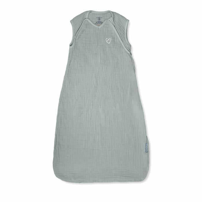 INGENUITY  SwaddleMe, Sac de couchage en mousseline, Taille 3 18 mois, 14 24 livres, 1.0 TOG, paquet de 1 - Moss