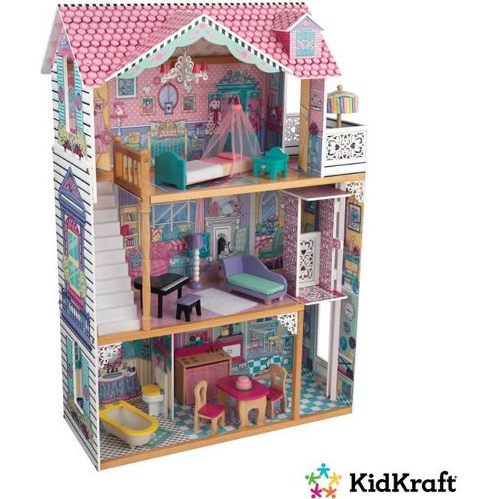 KIDKRAFT Maison de poupées en bois Annabelle Cdiscount Jeux