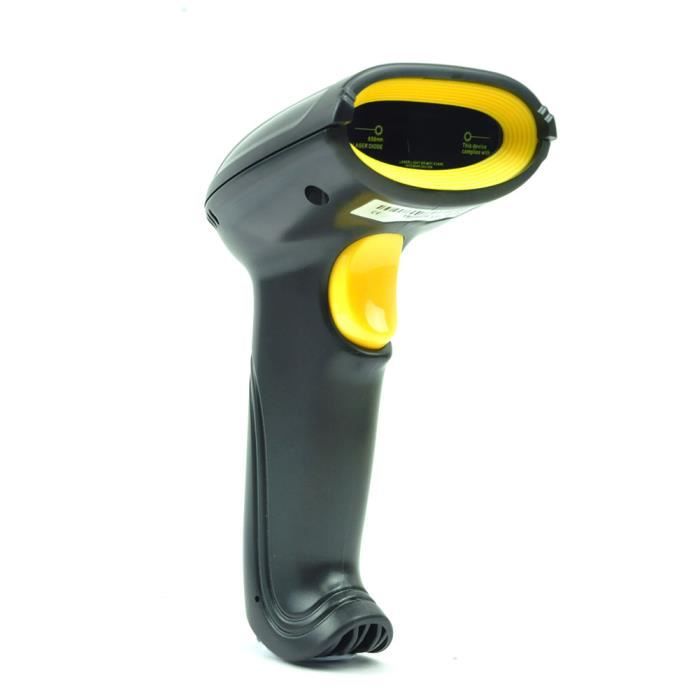 Mp Power Noir Lecteur De Code Barre Laser Sans Fil Barcode