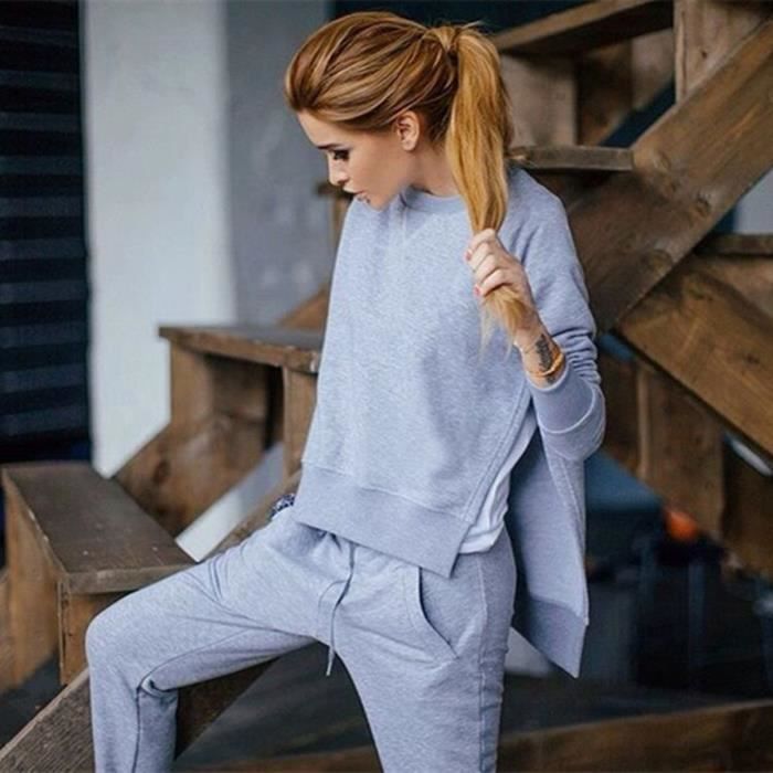 Survêtement pour femmes sweat-shirt et pantalon deux pièces -  France