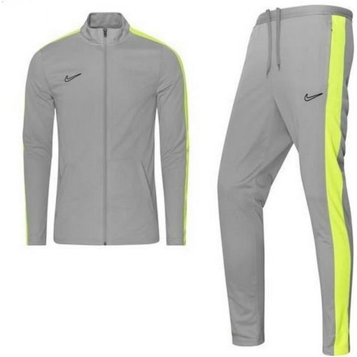 Survetement Homme Nike Dri-Fit Gris et Jaune - Multisport - Manches longues