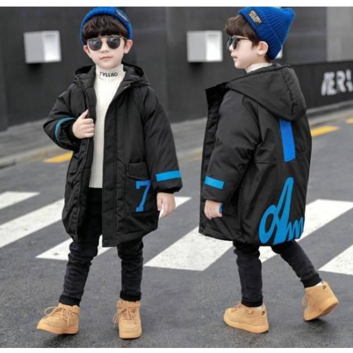 Doudoune Garçon Hiver épaisse - Taille 152 - Capuche, Manches Longues - Polyester/coton - Coupe Décontractée