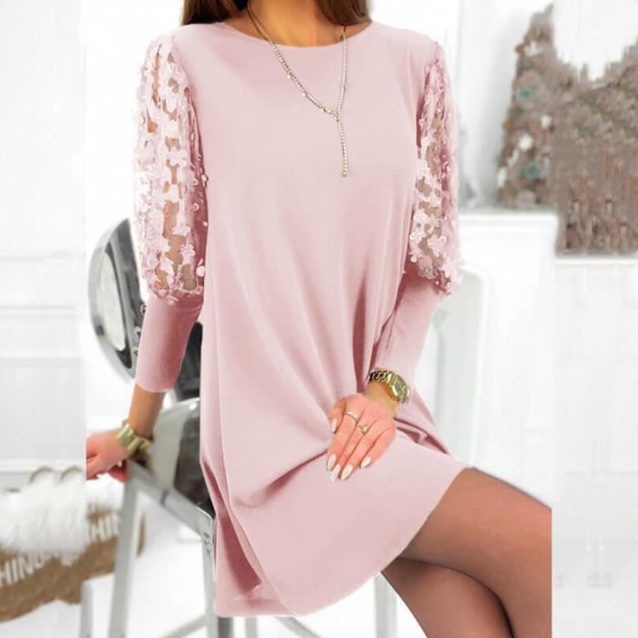 Robe online dentelle droite