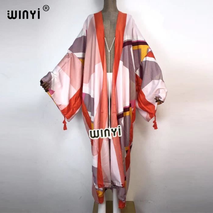 Tunique Longue Femme Miss Captain En Coton Rose Imprimé - Taille 38, Manches Longues, Col V
