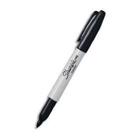 Diboniur Marqueur Noir Indélébile 12 Pièces - Feutre Noir Permanent Pointe 2 mm - Résistant à l'eau, Séchage Rapide - pour Plastique, Bois, Pierre, Métal, Verre