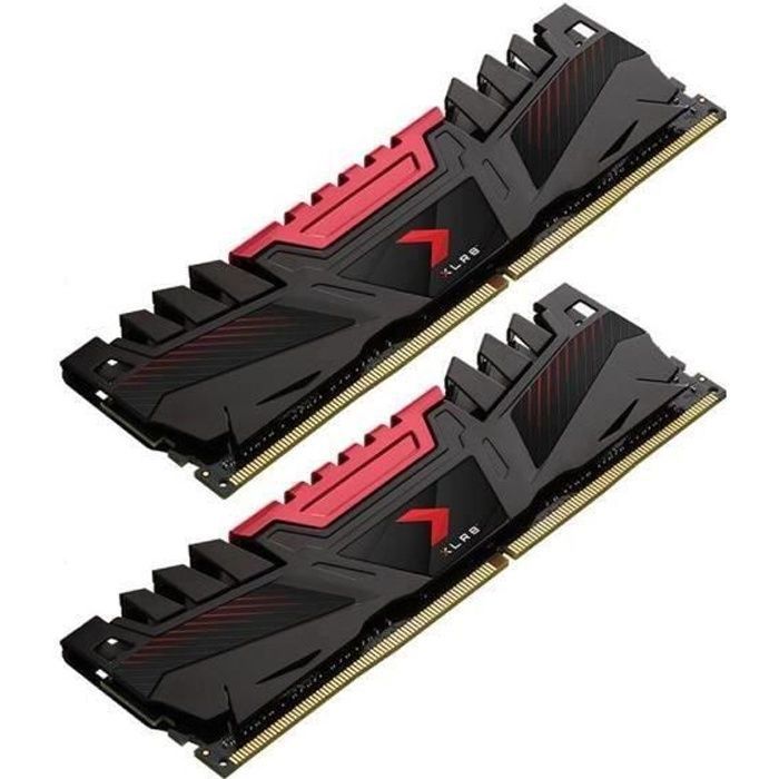 Kit Barrettes mémoire 16Go (2x8Go) DIMM DDR4 Corsair Vengeance LPX 2666Mhz  (Noir) à prix bas