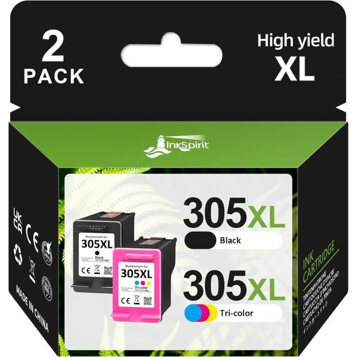 Cartouches D'encre Compatibles HP 305 XL – Noir + Couleur (Pack) – Remanufacturées UK