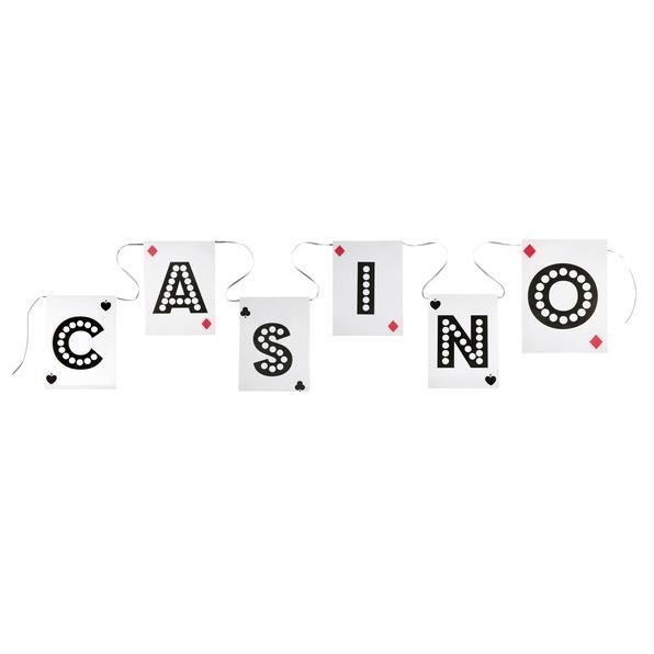 Casino Carte Nuit Fête D'Anniversaire Décoration géant personalisable Bannière environ 1.52 m 5 ft