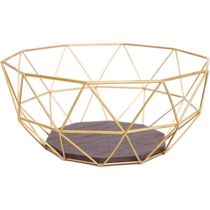 Ancien PANIER porte fruits ou fleurs en bronze, laiton et