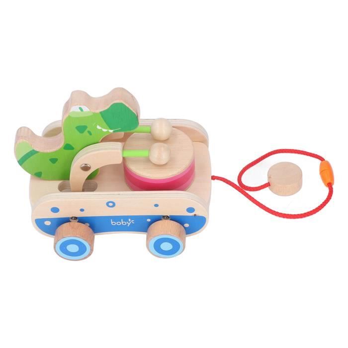 Jouet à Tirer Animaux Pour Bébé 1 An+ - Pneus Silencieux, ABS Durable - Éducatif Marche Et équilibre - 9