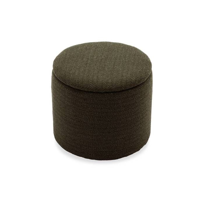 pouf - sweeek - kaki - rangement pour coussins ou plaids - intérieur - contemporain