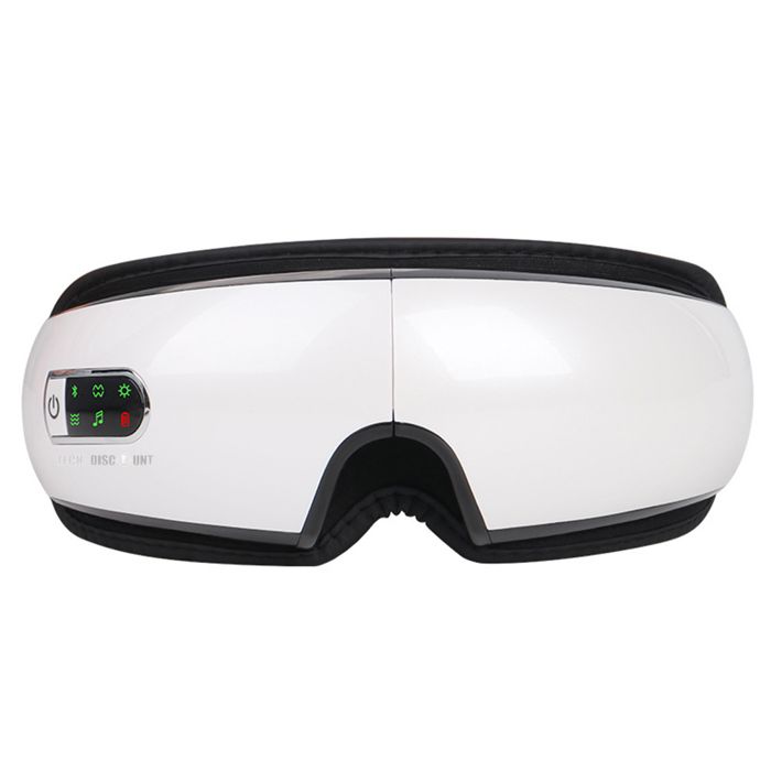 Masque De Massage Des Yeux Réglable TECH DISCOUNT - Multi-mode (vibration, Chaleur, Pression D'air), Charge USB, Fabriqué En France