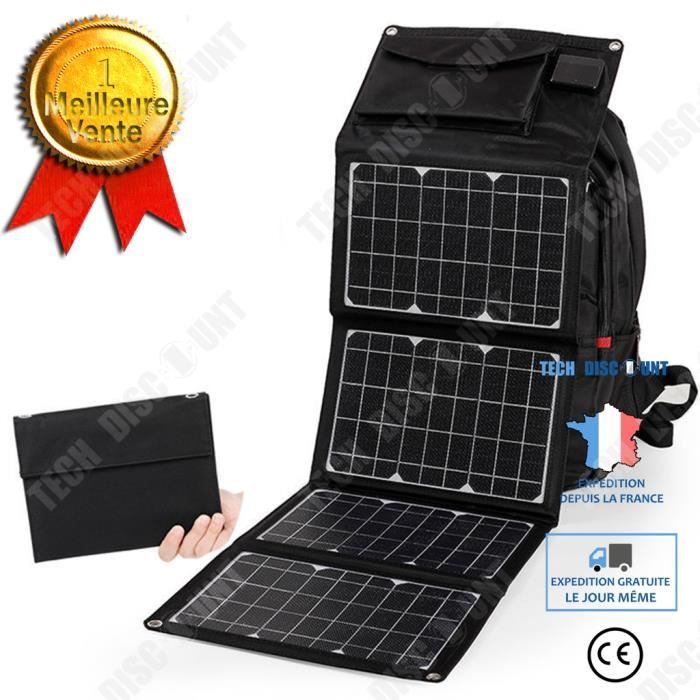 TD® Panneau de charge solaire Portable sac pliant 28W alimentation de secours extérieure panneau de charge photovoltaïque