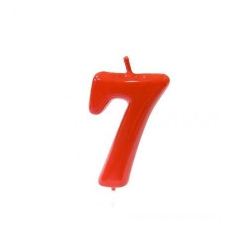 Bougie Anniversaire Rouge 7ans X1 Ref Bga1100 7 Cdiscount Maison