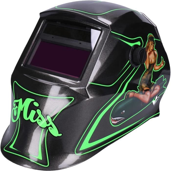 Casque De Soudage Automatique Avec Protection UV - Masque Obscurcissant Réglable à Batterie Solaire