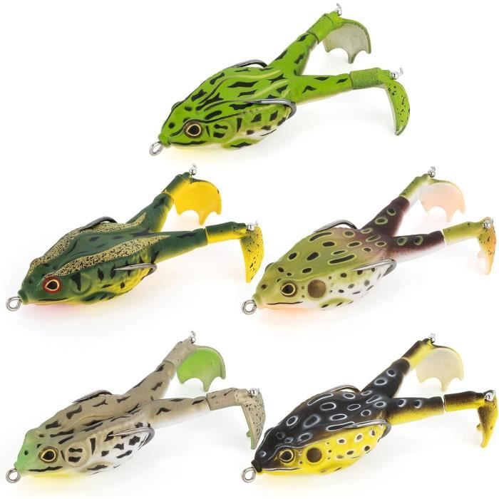 Lot De 4 Leurres Souples Pour Pêche En Eau Douce Et Salée