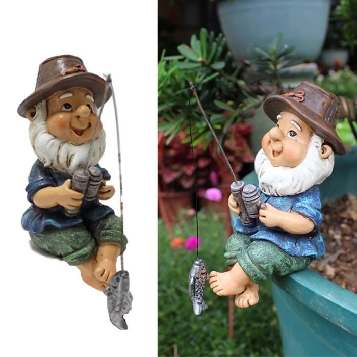 Figurine Vieux Marin Le Capitaine avec jumelles en Résine