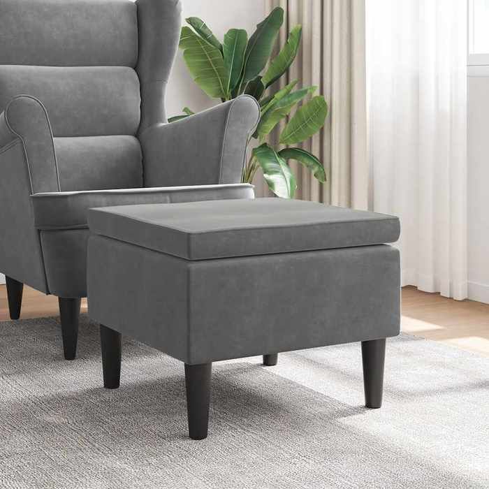 vidaXL Tabouret avec Pieds en Bois Siège Pouf Repose-pied Tabouret de Canapé Salon Salle de Séjour Chambre à Coucher 329437