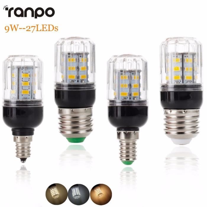 Lot D'ampoules LED Maïs E27/E14 - 5730 SMD, Blanc Chaud Ou Froid, 4 Ou 8 Pièces