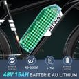 Vélo électrique VAE HITWAY Noir 26" x 3.0 Ville E-Bike Batterie Lithium Amovible 48V15AH Shimano 7 Vitesses-1