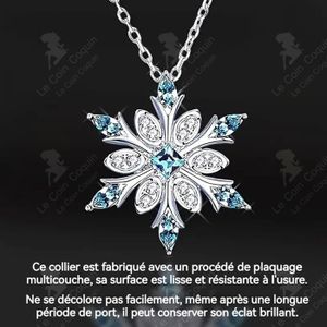 Parure Bijoux Noël Flocon De Neige — Collier & Boucles D'oreilles En Cristal Brillant - 5