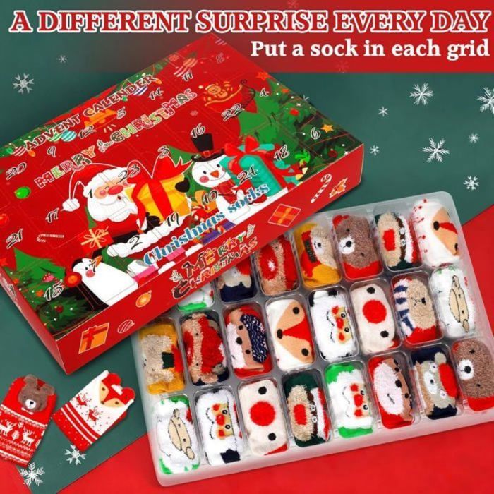 Promo Les 2 Paires De Chaussettes Femme Dans Leur Boule Fantaisie Noël