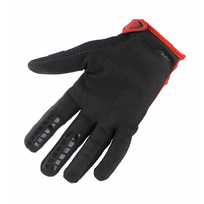 Gants moto cross enfant Kenny Track - black red - Taille 2 - Cdiscount Auto