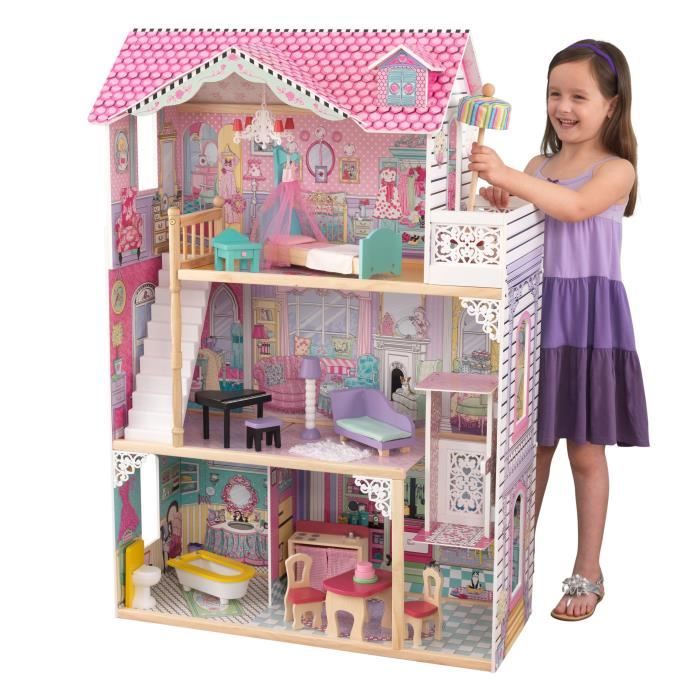 KIDKRAFT Maison de poupées en bois Annabelle Cdiscount Jeux
