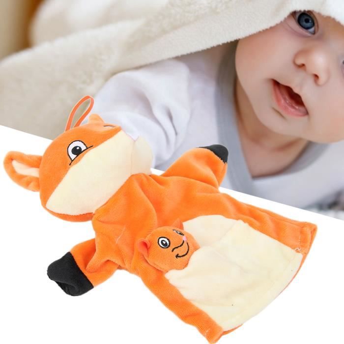 Toyandona – Marionnette à Main Renard En Peluche – Jouet Interactif Pour Enfants – 26 X 22 Cm
