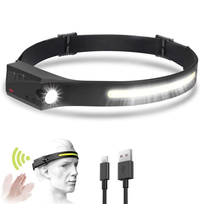 EKIPRO - Lampe frontale rechargeable par USB noir
