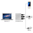 Alpexe USBC 3.1 convertisseur USB C Type vers USB 3.0/HDMI/TypeC pour Apple Macbook et Google Chromebook Pixel-2