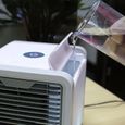 CON® Ventilateur de style radio maison petit mini ventilateur de climatisation à économie d'énergie avec de l'eau et de la glace-2