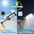 Izrielar Lampadaire solaire LED avec détecteur de mouvement lampadaire blanc projecteur 300W-2