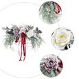 1pc décor suspendu à la guirlande de Noël de ornements de couronne fleur-plante artificielle - fleur sechee vase - coupe - fleur-2