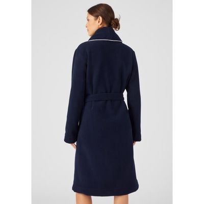 Robe de chambre Le Slip Francais x Damart Maille polaire douce Navy blazer Navy blazer Cdiscount Pret a Porter