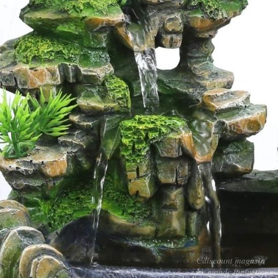 Fontaine d'intérieur avec plante et nébuliseur