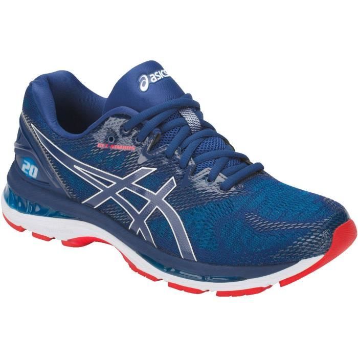 ASICS Baskets de running Gel Nimbus 20 Homme Bleu Cdiscount