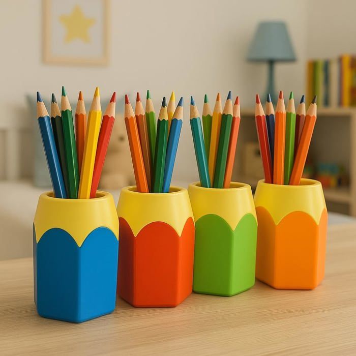 Grande Trousse Transparente Pour Crayons Et Maquillage - Pour Étudiants