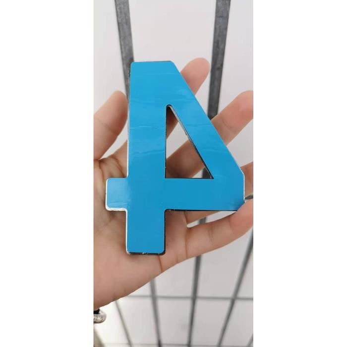 Numéro Pour Boîte Aux Lettres Adhésif - Numéro De Maison Pvc U2013 Plaque Gravée À