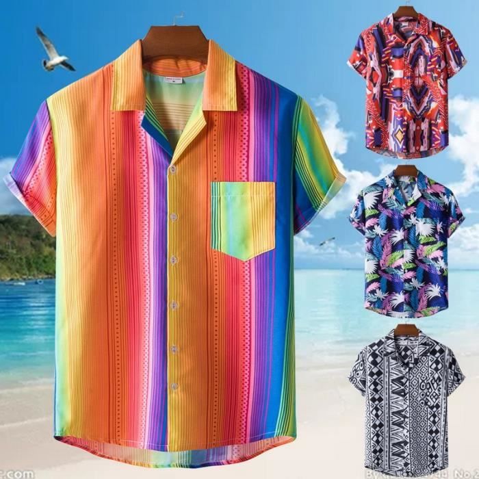 Chemise style clearance hawaienne homme