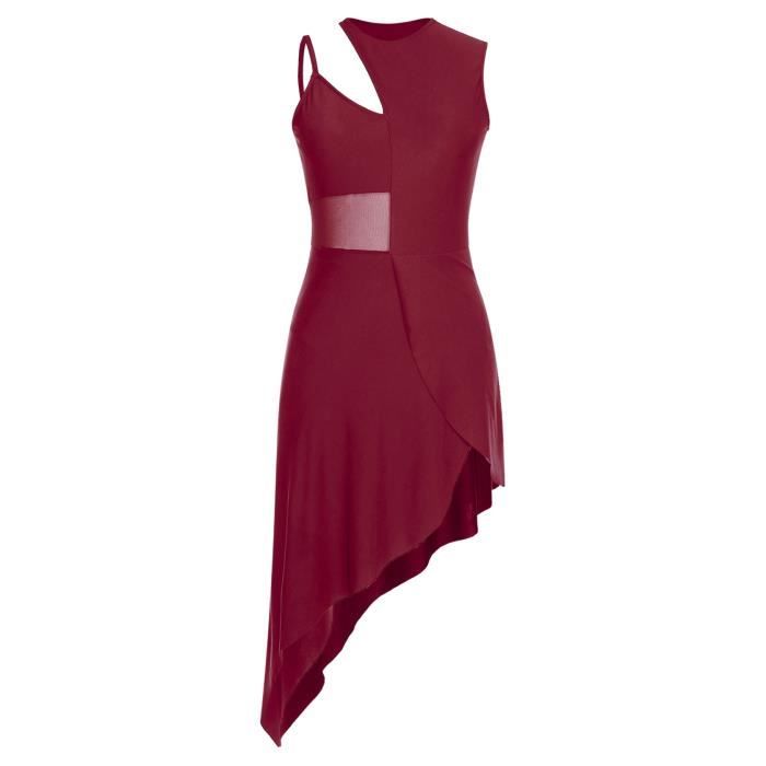 Robe De Danse Latine New Planner - MS 771 - Taille US 4/UK 2 - Bleu - Satin Et Plumes