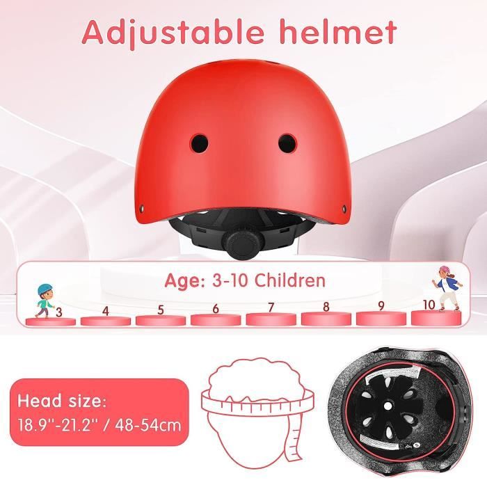 Protection Roller Enfant Neuytiky Kit Protection Enfant 6-en-1 - Genouillères, Coudières, Poignets - Roller, Skate Skateboard Bambina