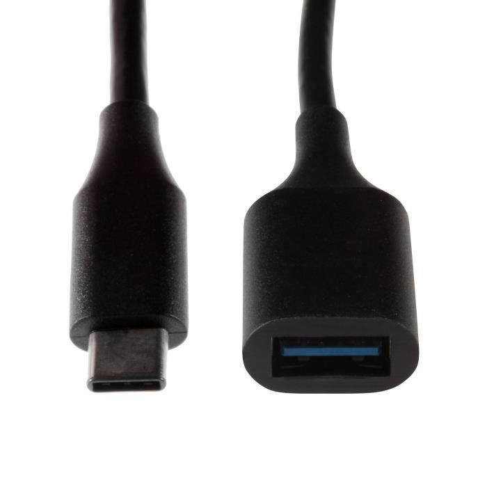 VSHOP® Cable USB C vers USB 3.0 cordon USB Type C Male vers USB 3.0 Femelle  Sync Rapide pour MacBook Pro, Galaxy S9-S10, 1M