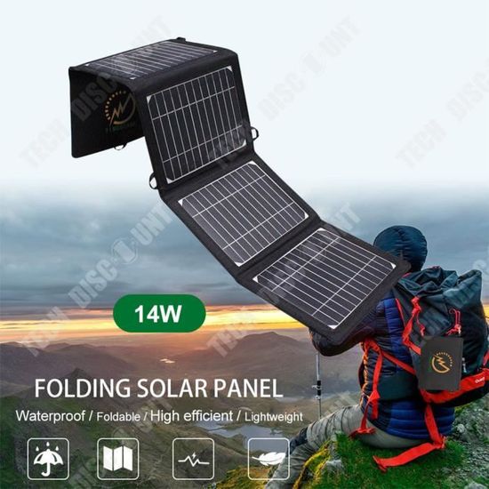 Acheter Panneau solaire d'extérieur 20w, équipement de Camping Portable,  chargeurs étanches, fournitures de voyage de randonnée, Gadget de survie