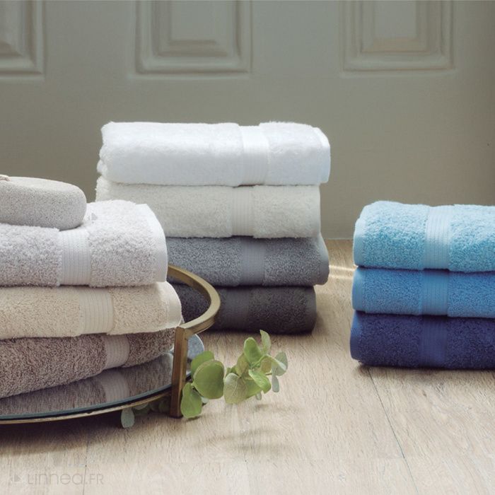 Serviette De Toilette AIRDROP 50x100 Jaune Mimosa En Coton | Leroy Merlin