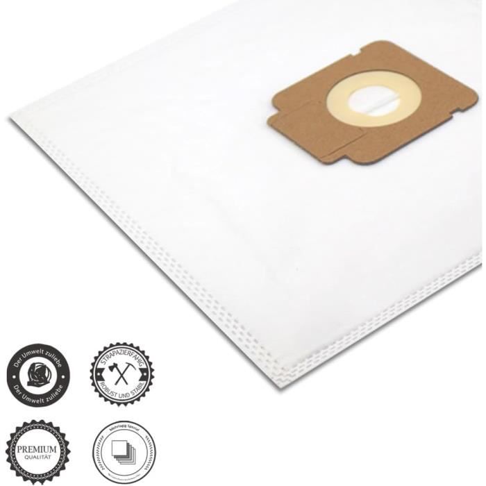 Lot De 10 Sacs De Haute Qualité+2 Microfiltres Ajustables Pour Aspirateur Moulinex Compacteo Lot De 10 Sacs De Haute Qualité+2 Microfiltres Ajustables Pour Aspirateur Moulinex Compacteo