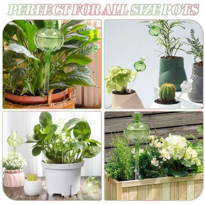 4 Systèmes D'Arrosage Automatique Pour Plantes - Distributeur D'Eau Vacances Irrigation Goutte à Goutte