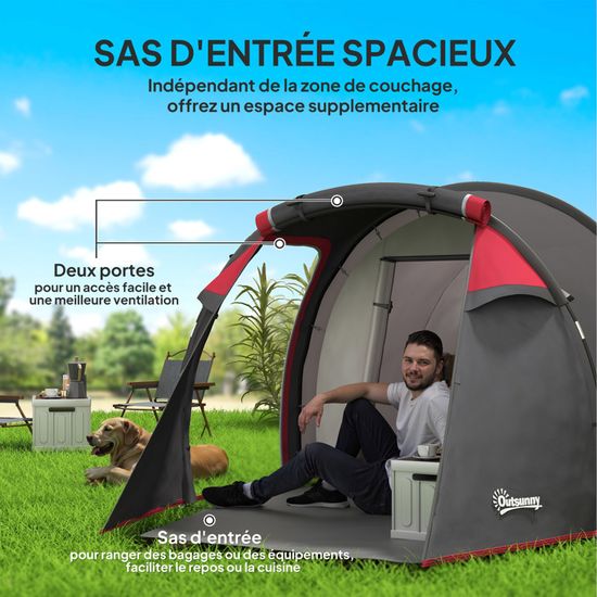 Grande Tente De Camping Militaire Romaine Anthonius - 6x6 Mètres - Toile Imperméable