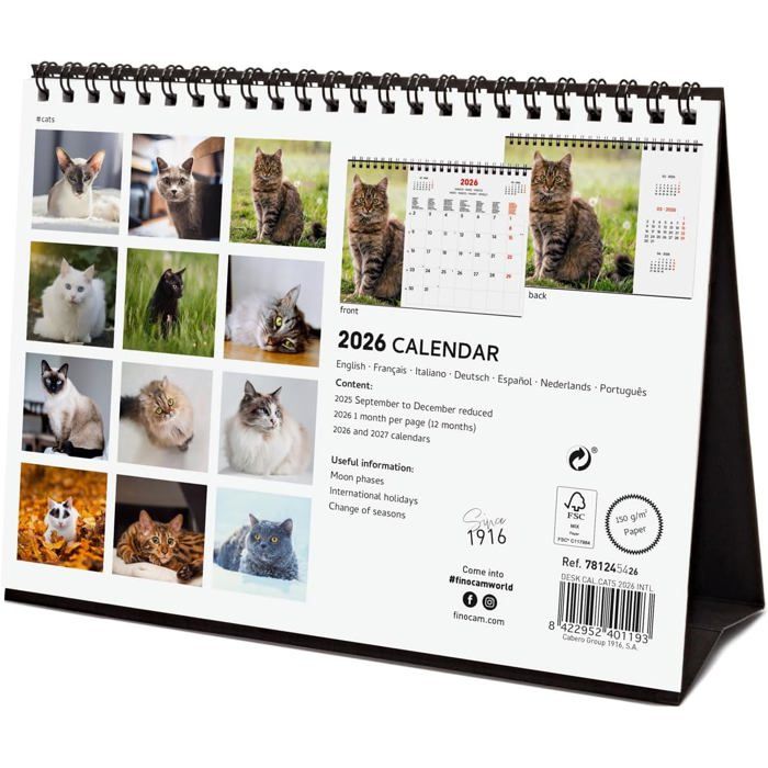 Calendrier De Bureau Semainier Juillet 2025 à Décembre 2026 - 12 Mois, Planning Quotidien - 6