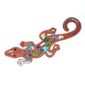 Decorazione Parete In Ferro Battuto – Gecko Margouillat 50x35 Cm – Fatto A Mano Bali